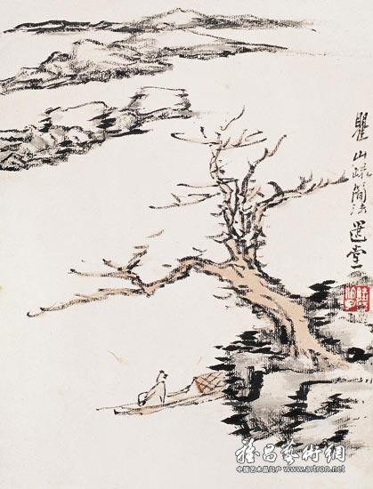 摹明遗民梅清《黄山风光册 sceneries of huang s