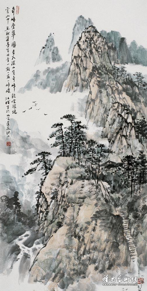 千古帆影_山水画作品展_施江城作品展_施江城在线作品_施江城官方网站