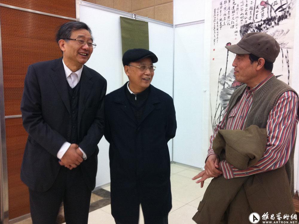 相册 艺术交流  照片标题:和刘曦林,刘心亮先生 相关人物:李学明