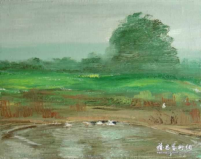晨雾_北方风景系列在线作品展_王冠英作品展_王冠英