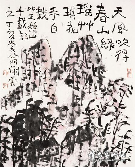 天风吹得春山绿_绘画_谢云作品展_谢云在线作品_谢云官方网站-雅昌