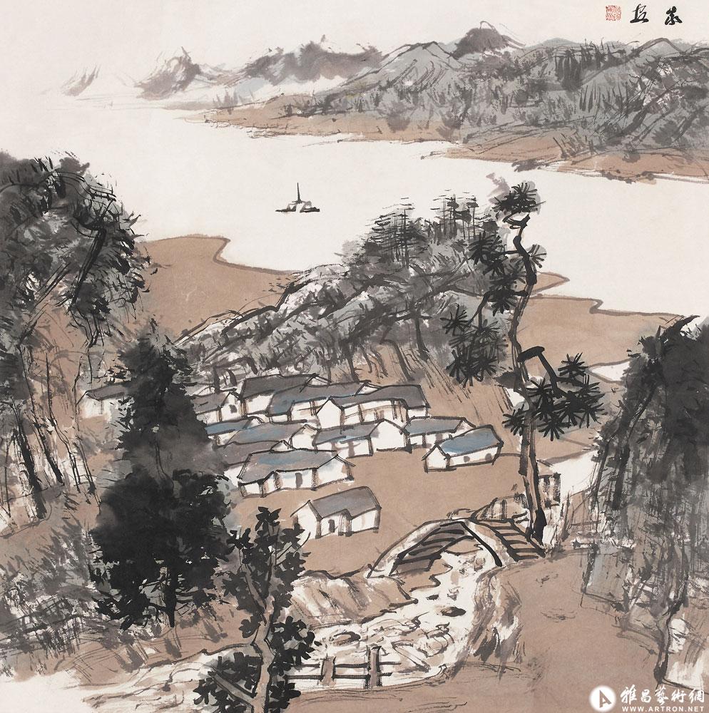 山水作品096_山水作品在线展_何家安作品展_何家安_-.