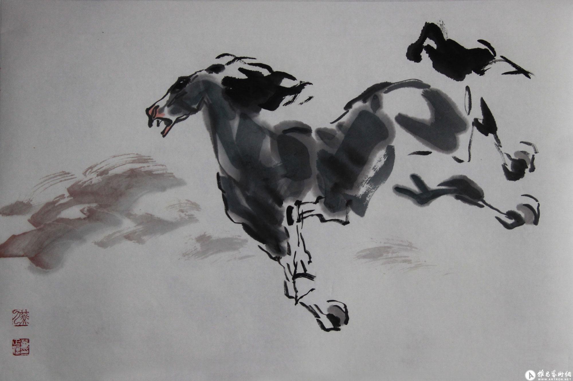 马到成功系列08_马到成功系列_董正顺作品展_董正顺