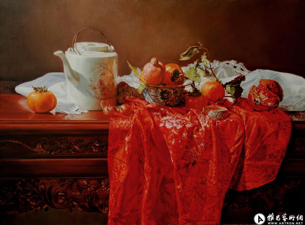 《秋姿炫然》_静物作品在线展_曹辉作品展_曹辉在线作品_曹辉官方网站
