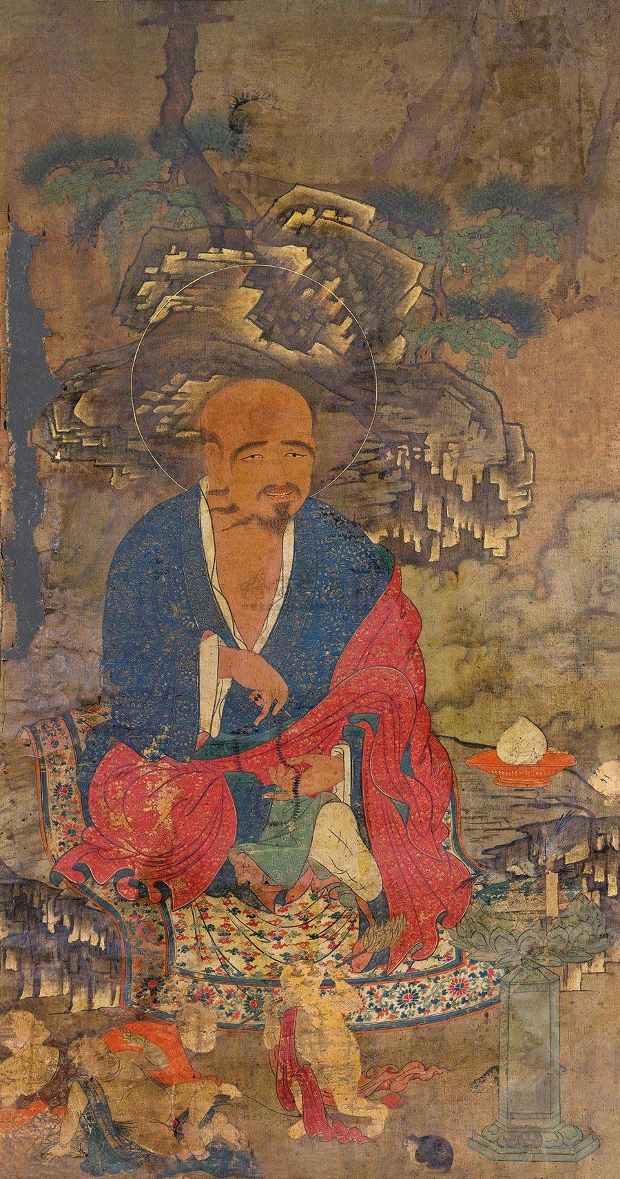 1740 明 哈香尊者唐卡
