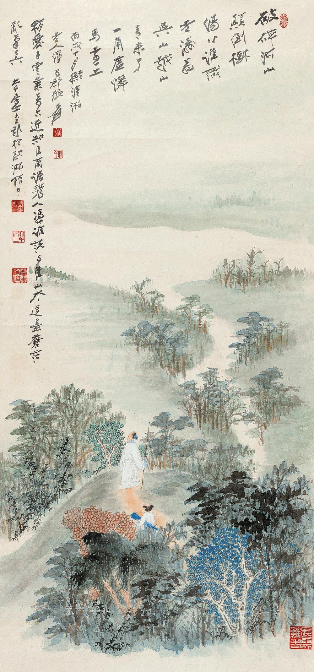 《中国名画家全集—张大千》p37,张明远编,河北教