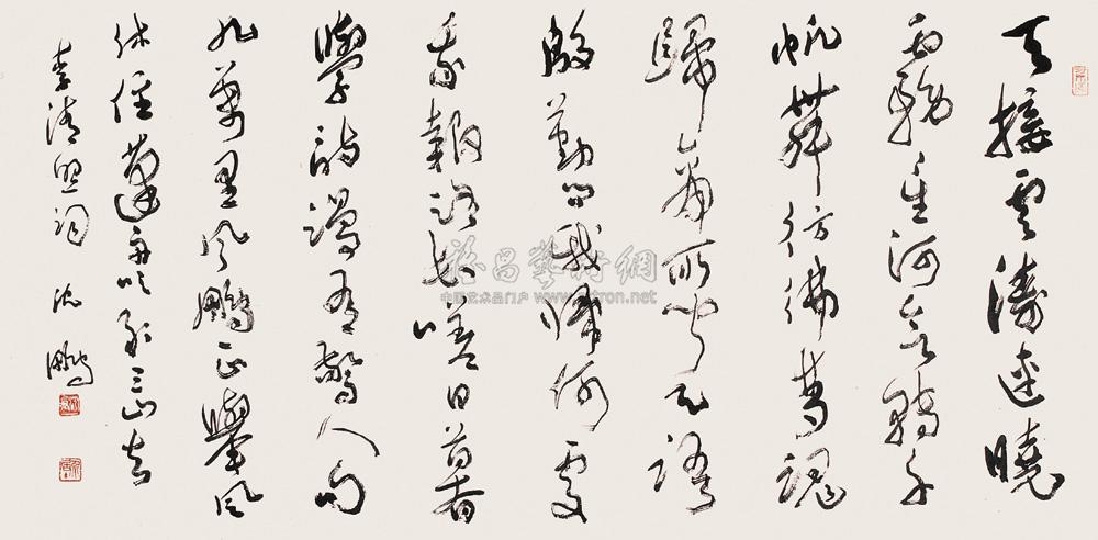 0593 行草李清照词 镜心 水墨纸本