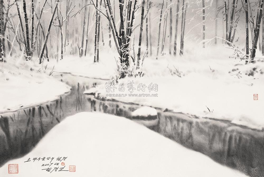 0200 2007年作 雪景 铅笔画