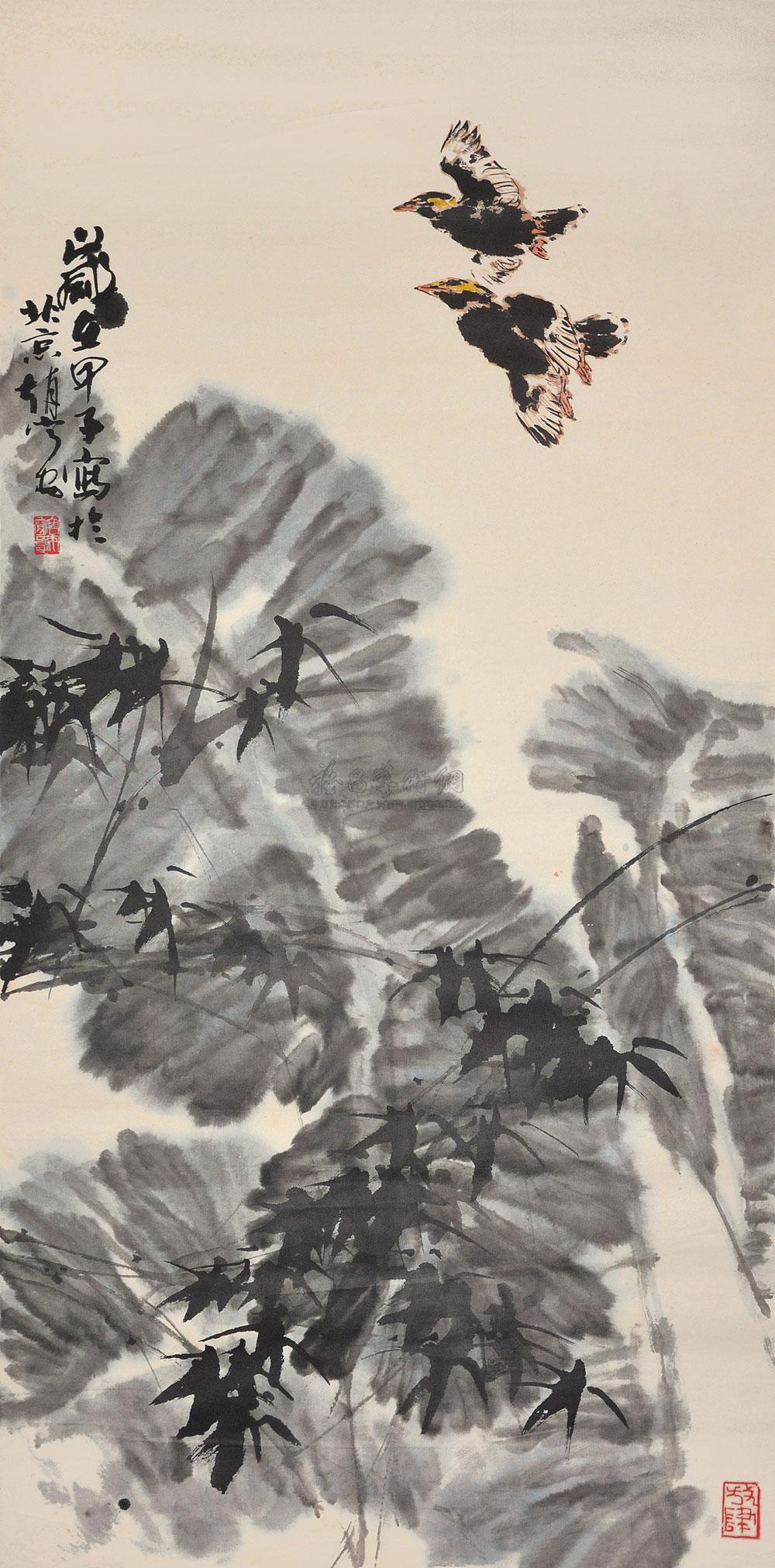 0208 甲子写 软片 设色纸本