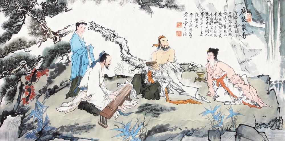 00942003年作广陵散设色纸本