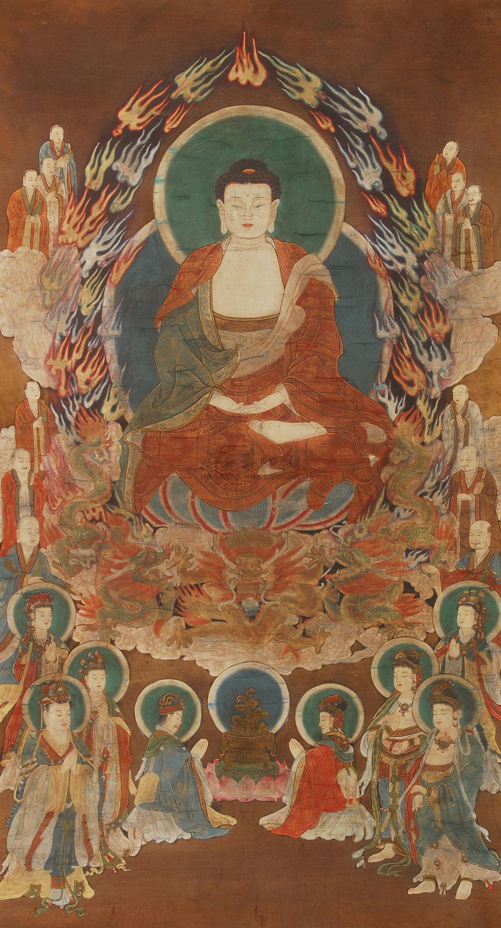 【佛像 立轴 设色绢本】拍卖品_图片_价格_鉴赏_绘画