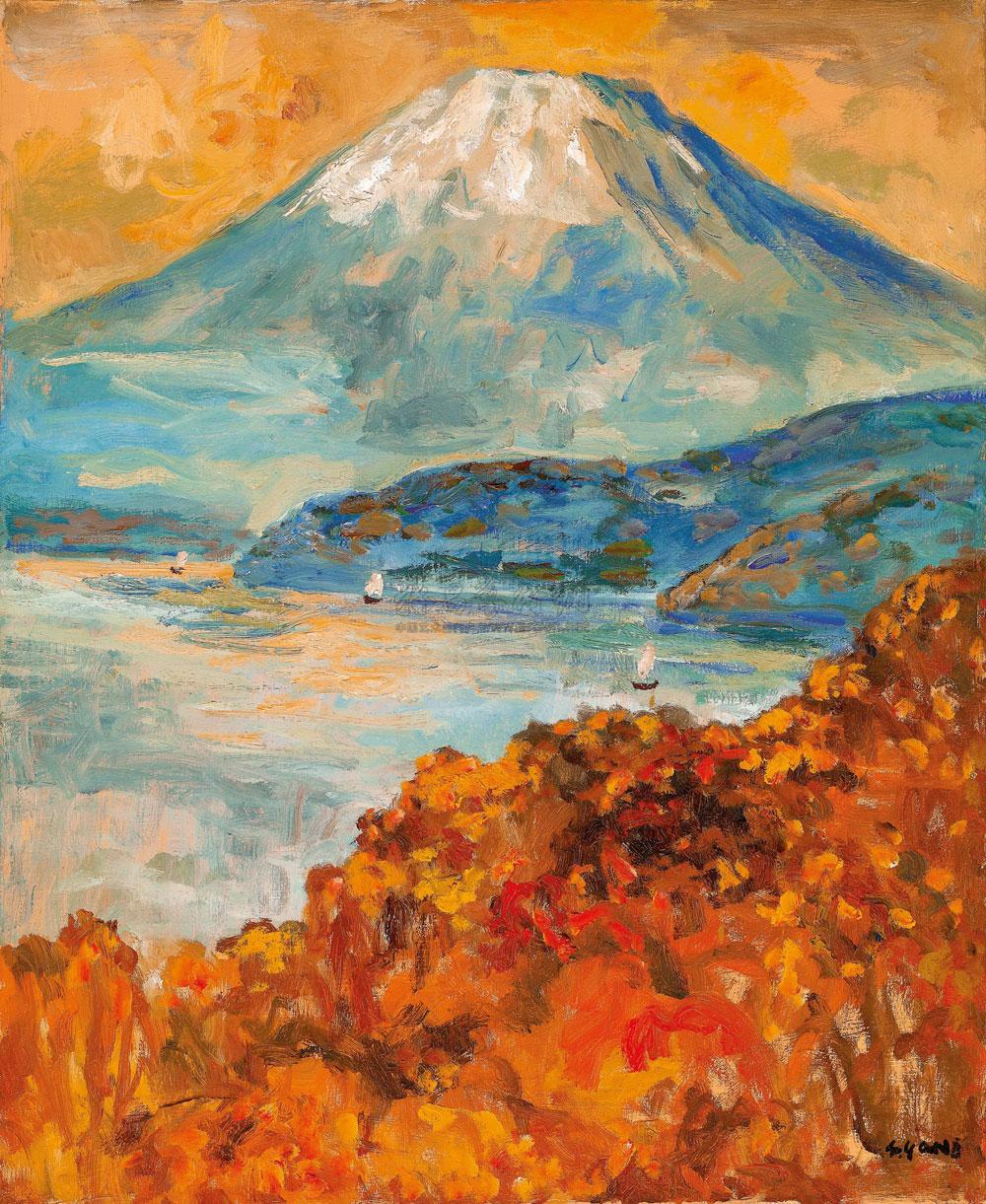 【富士山 油彩 画布】拍卖品_图片_价格_鉴赏_油画_品