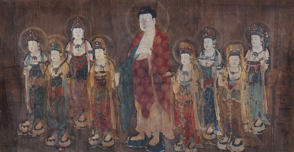 【佛像 镜片 绢本】拍卖品_图片_价格_鉴赏_绘画_雅昌