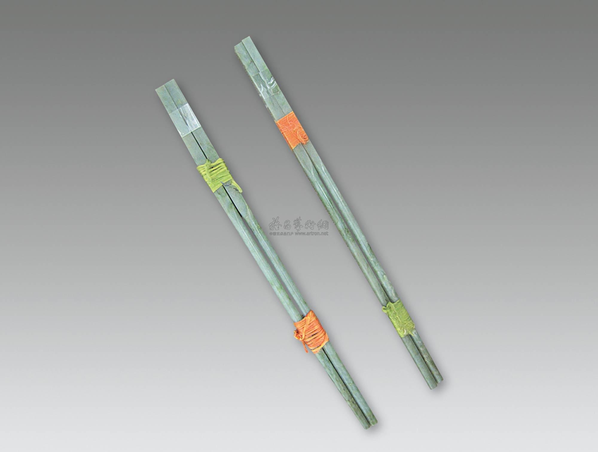 0965 碧玉筷子 (两双)