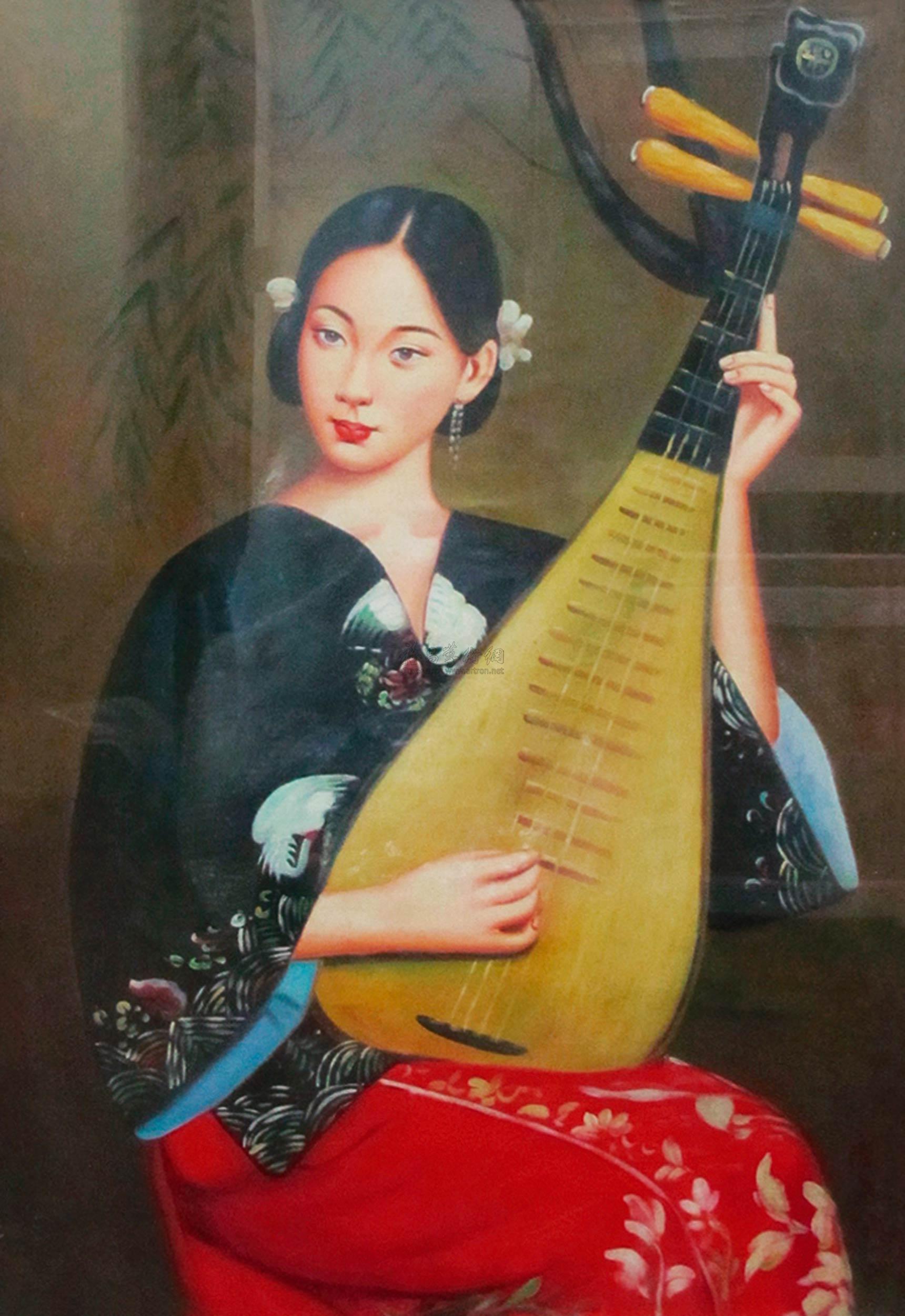 1053 仕女图油画