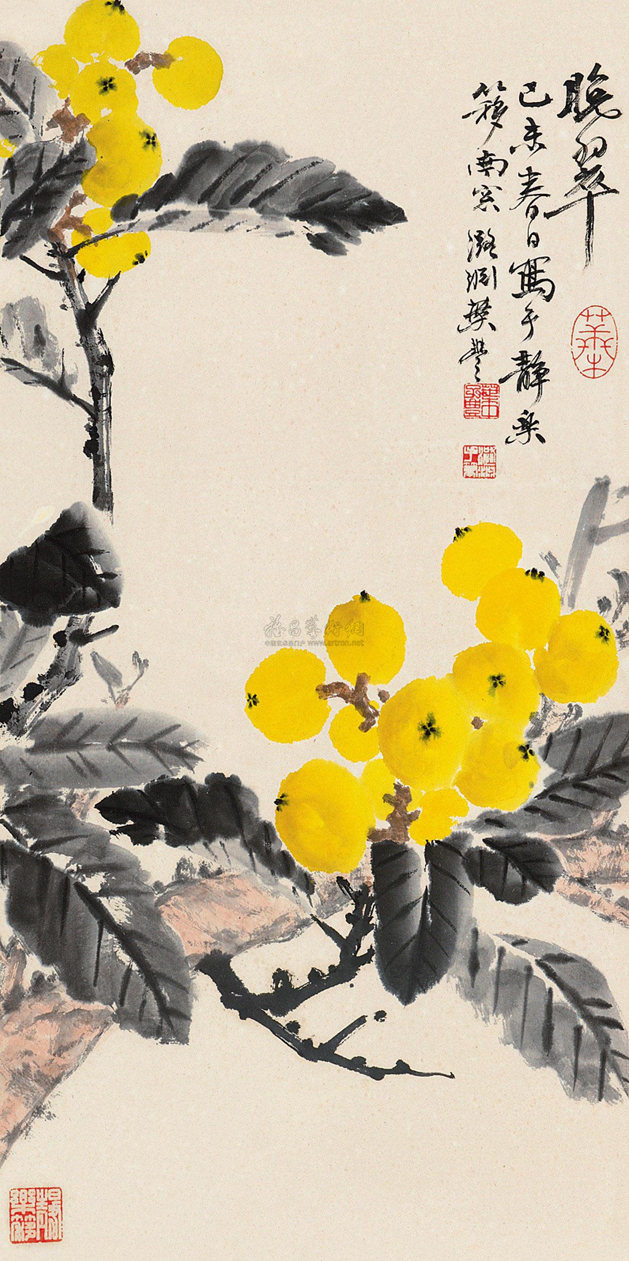 【枇杷 立轴】拍卖品_图片_价格_鉴赏_绘画_雅昌艺术品拍卖网