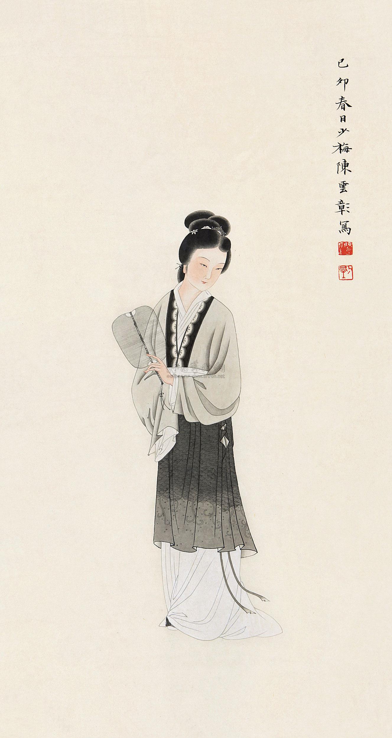 0650 仕女图 镜心 设色纸本