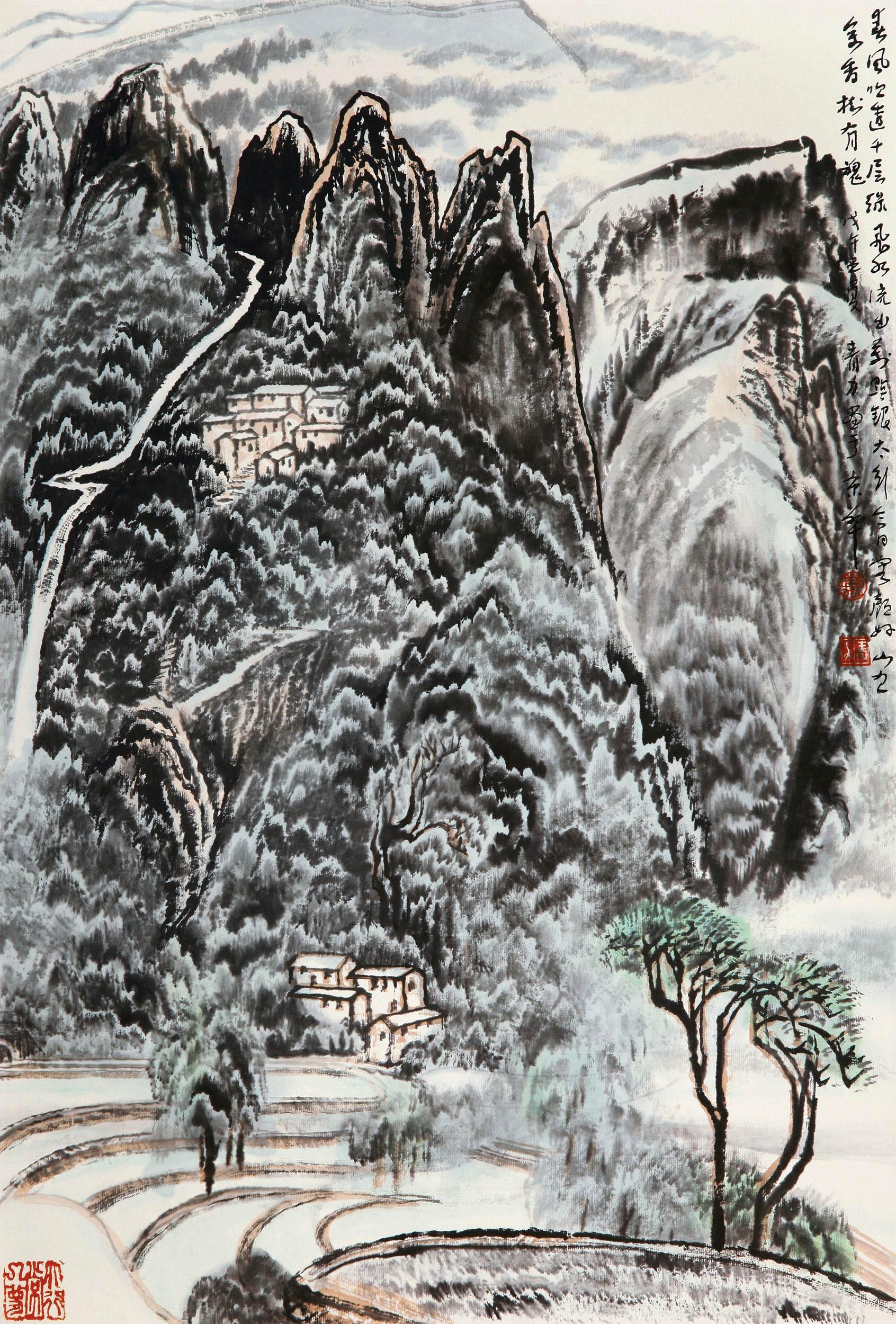 1-5/125 拍品信息 作者    万青力 尺寸 69×45cm 作品分类 中国书画>