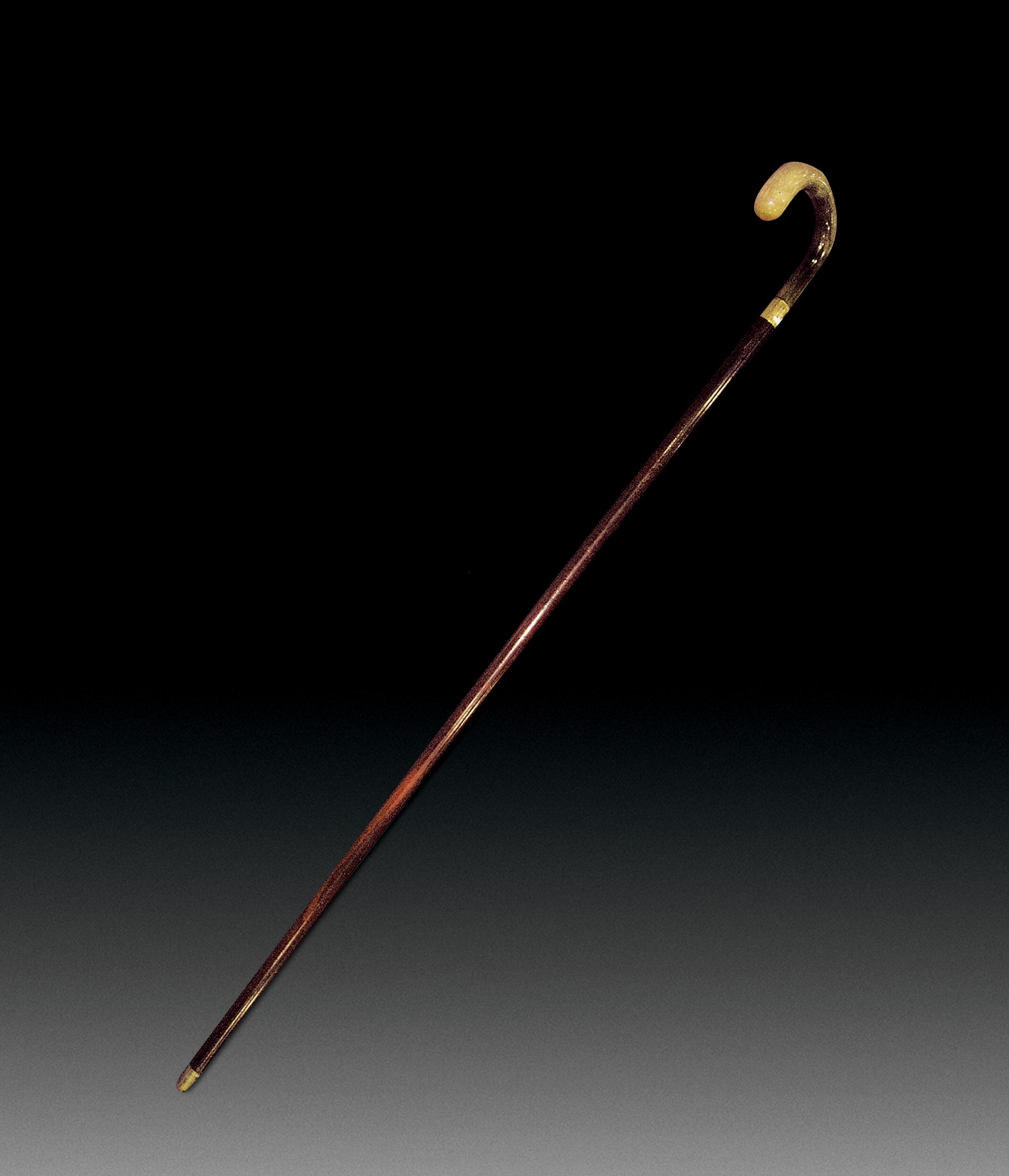 0030 清19世纪 犀角柄手杖