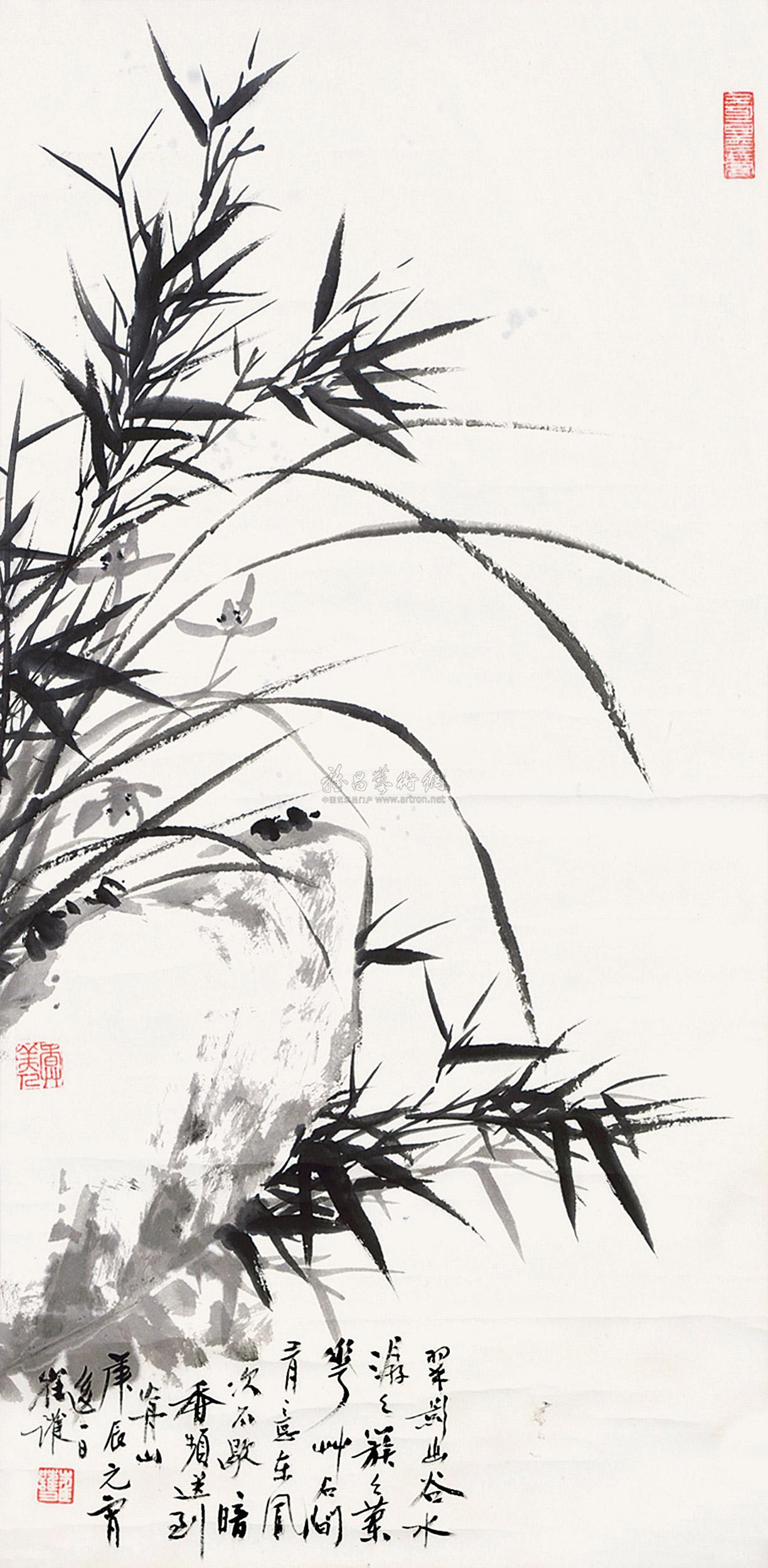 0546 兰竹 立轴