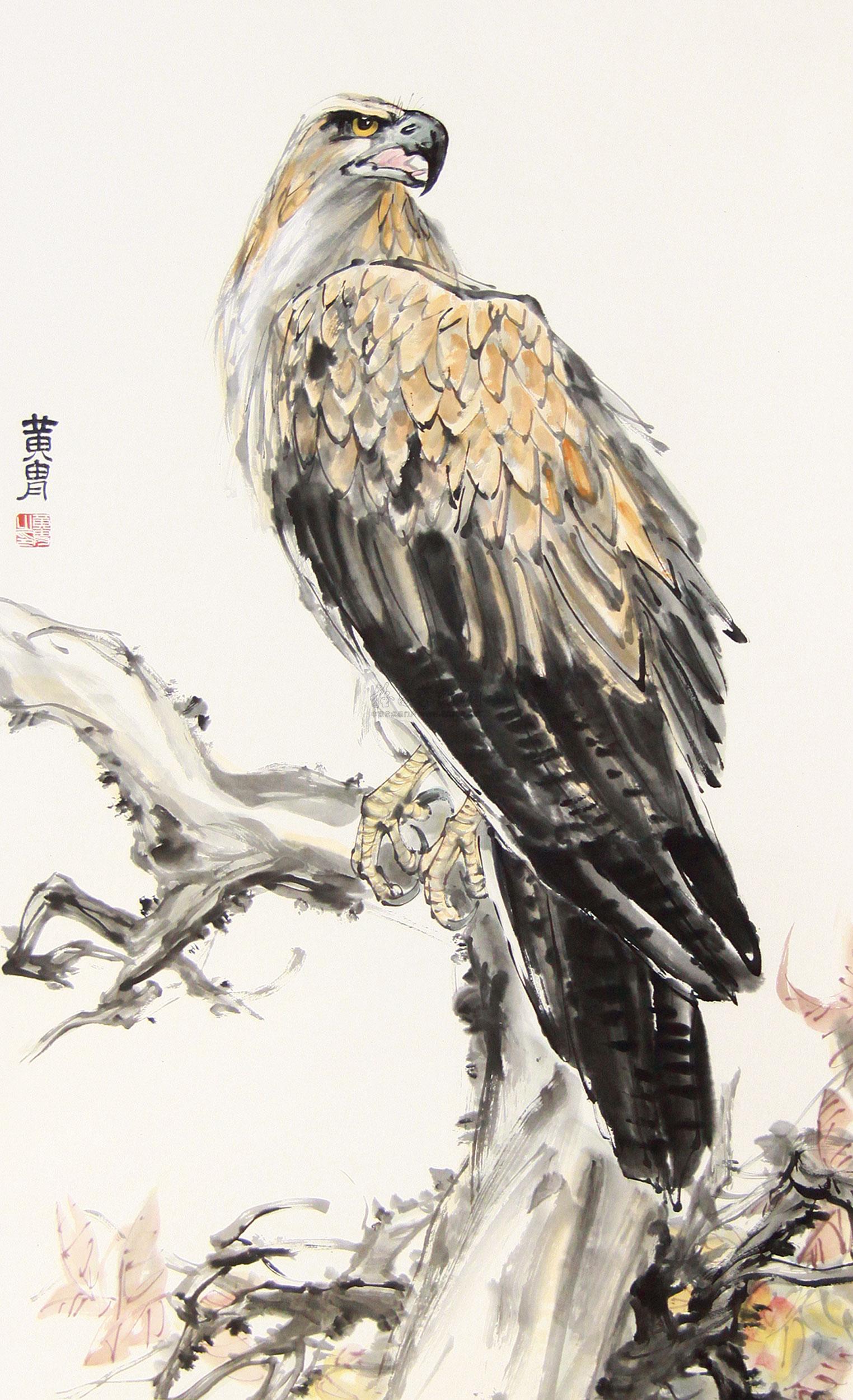 1915 雄鹰 立轴