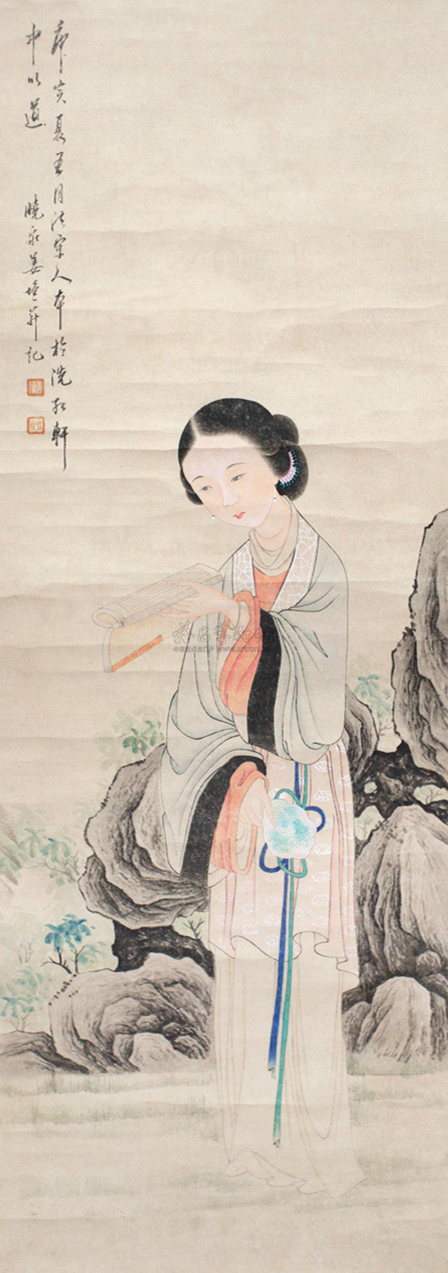 0362 仕女图 立轴 纸本