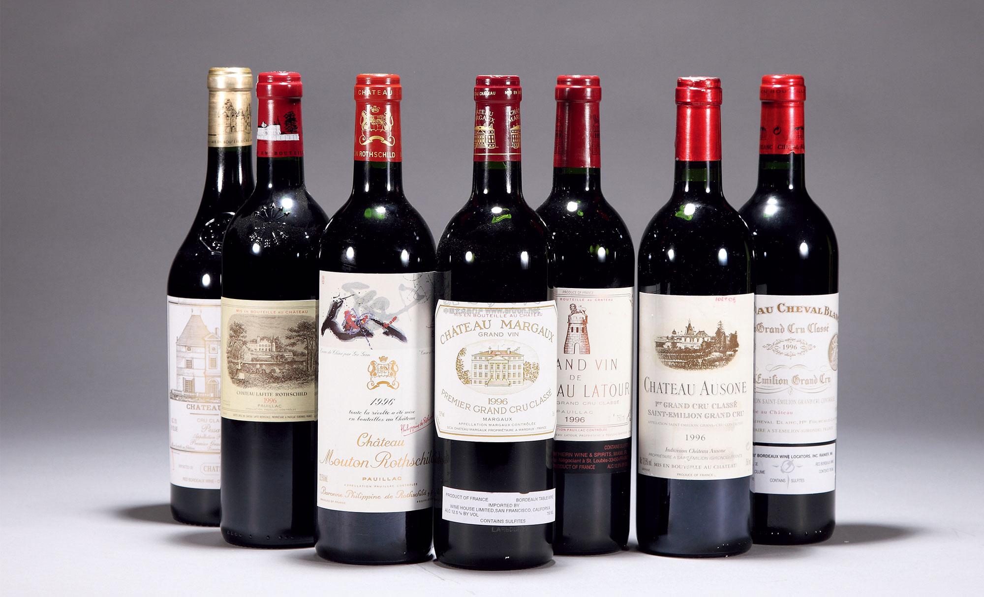1723 波尔多顶级名庄套组 1996 top bordeaux collection