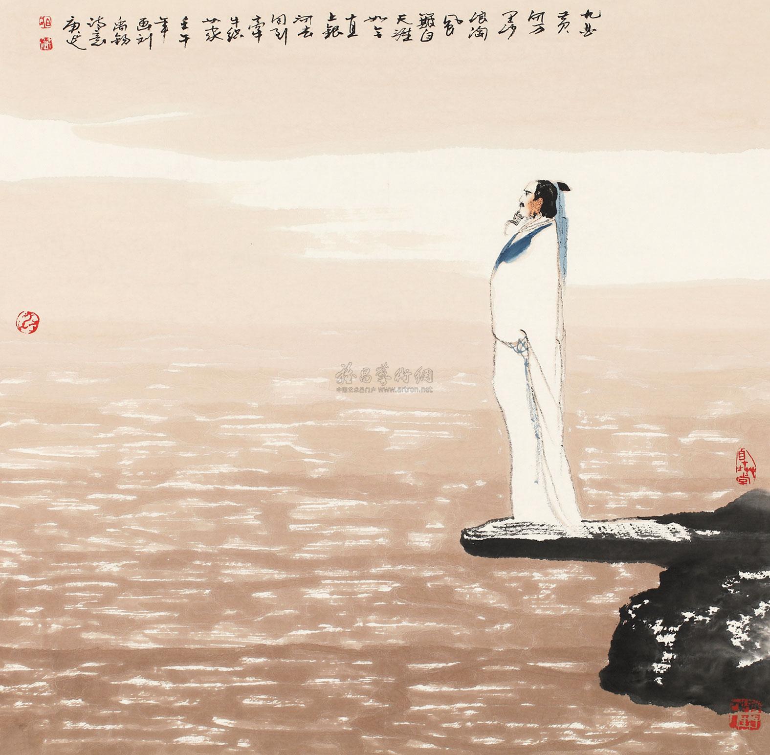 0365 2002年作 九曲黄河万里沙 镜片 设色纸本