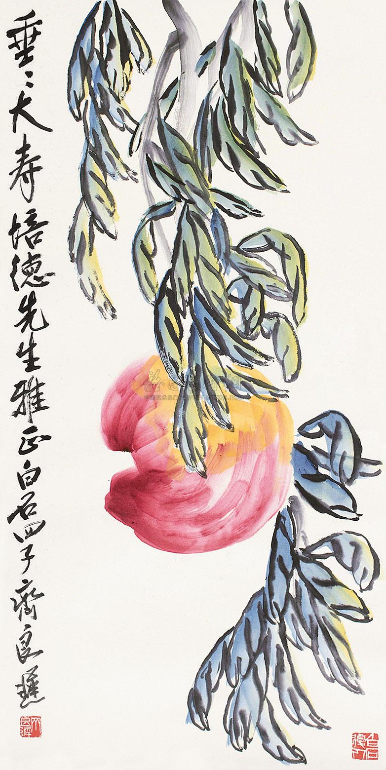 0500寿桃立轴