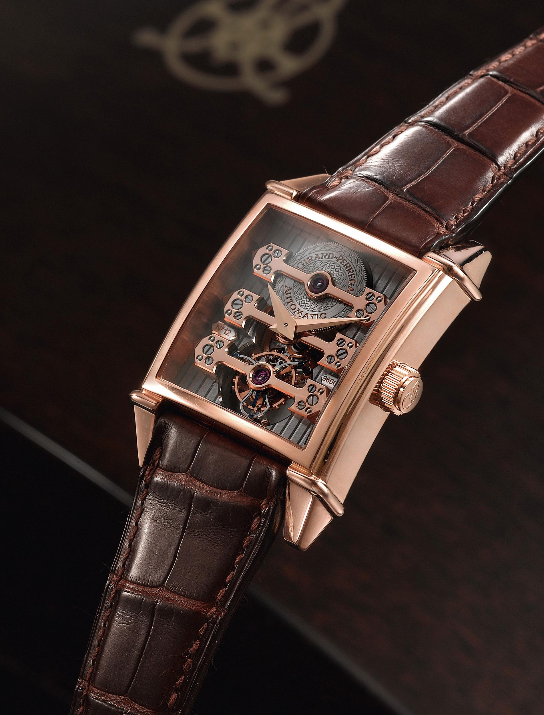 2309芝柏girardperregaux三金桥陀飞轮腕表型号vintage1945tourbillon