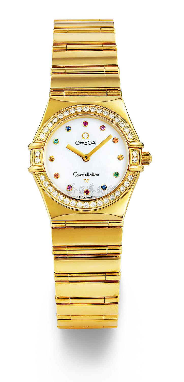4003 约2008年制 欧米茄 天文台系列 18k黄金 女款镶钻腕表