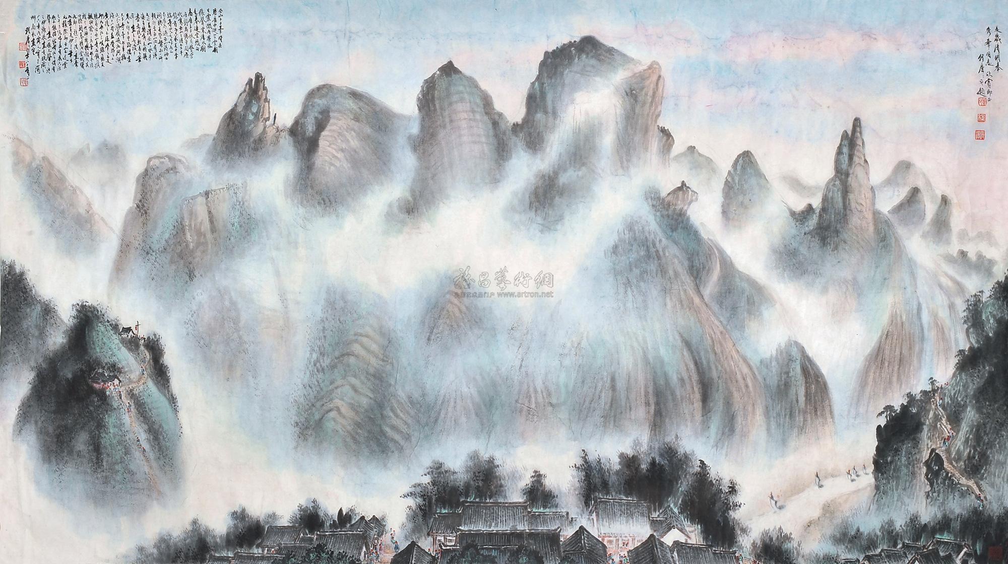 【巫山十二峰 纸本】拍卖品_图片_价格_鉴赏_绘画_雅昌艺术品拍卖网
