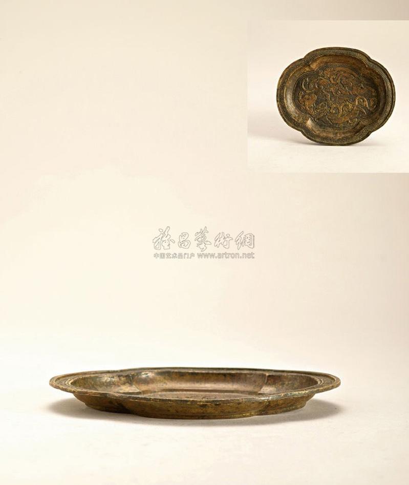 【清 螭龙纹铜香盘】拍卖品_图片_价格_鉴赏_铜器_品