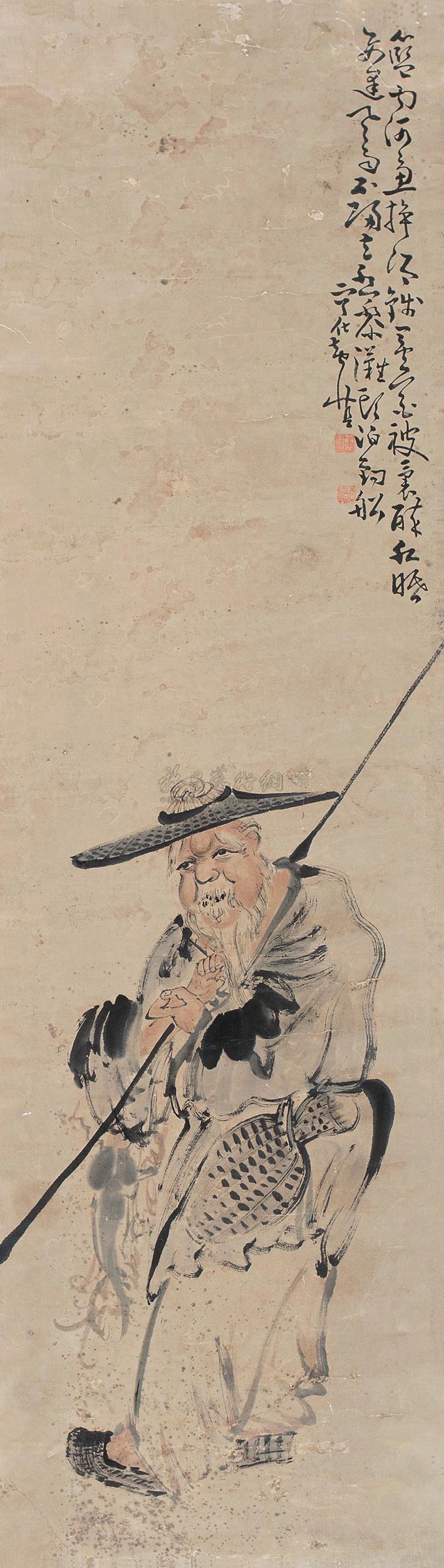 *1267 渔翁图 立轴 纸本