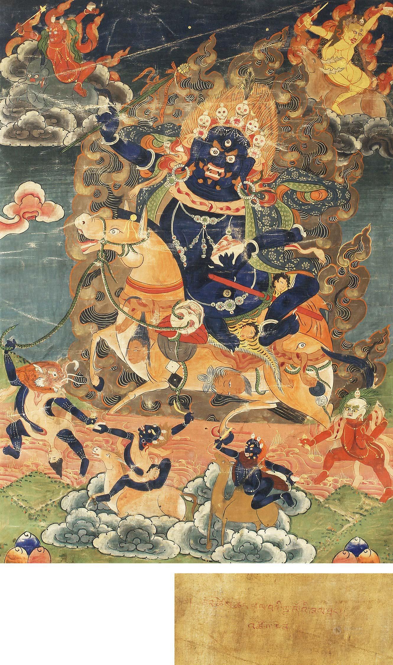 306318世纪吉祥天母唐卡