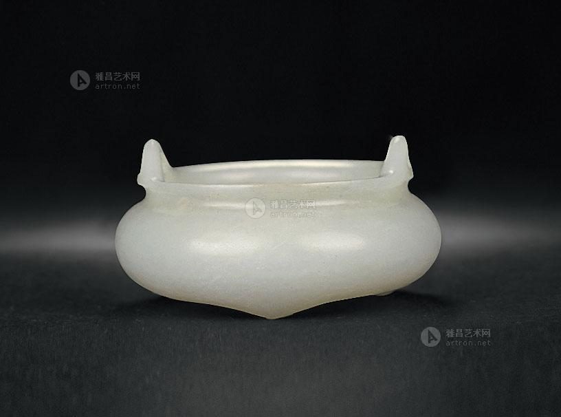 1242 现代 和田玉香炉