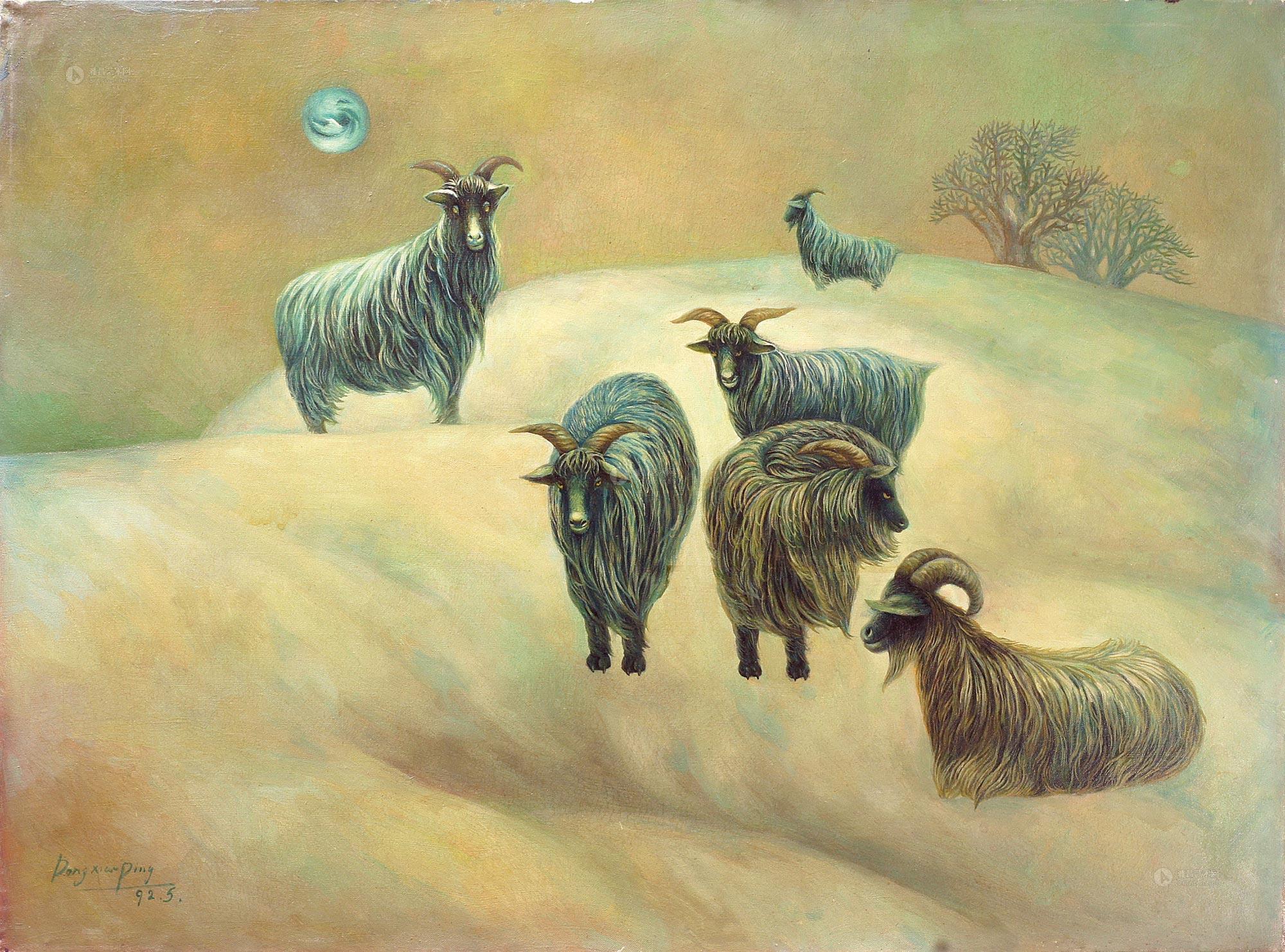0427山羊油画画布框