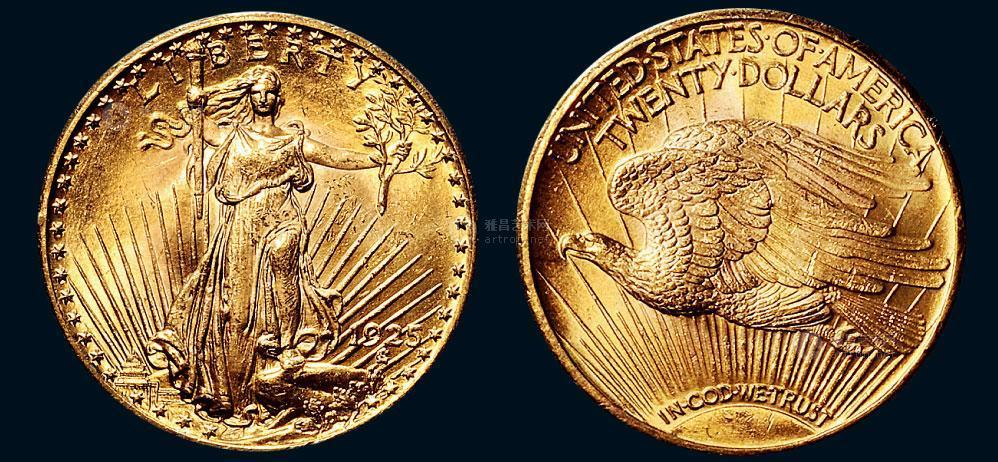 *1951 1925年美国自由女神像20美元金币