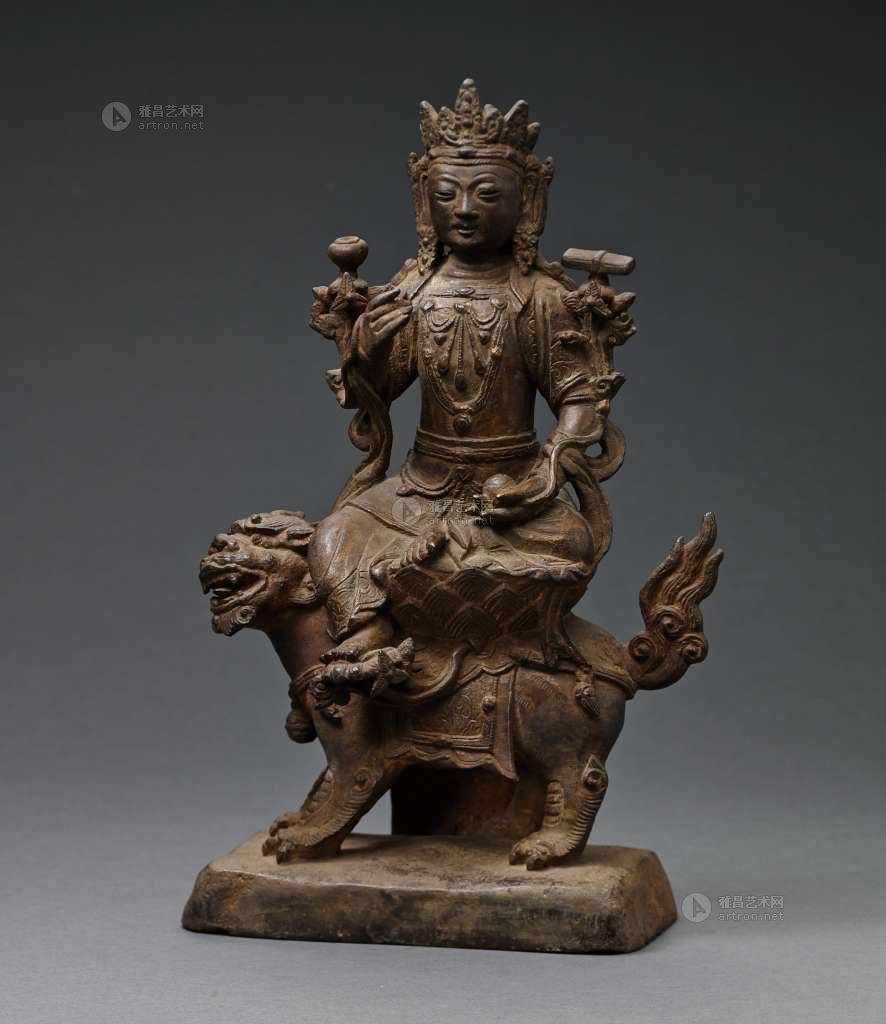1142明铜文殊坐骑