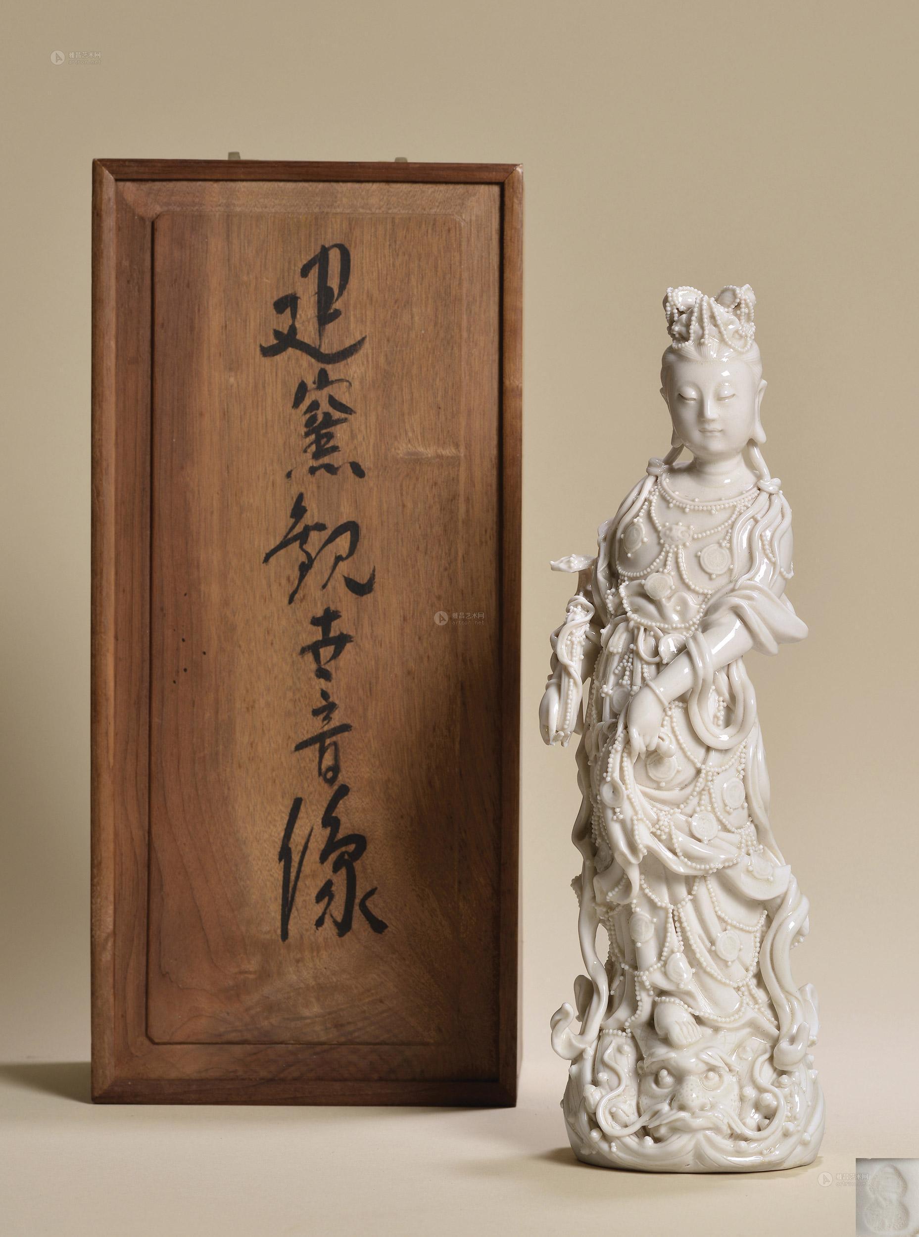 8311明晚期何朝宗款德化窑观音立像