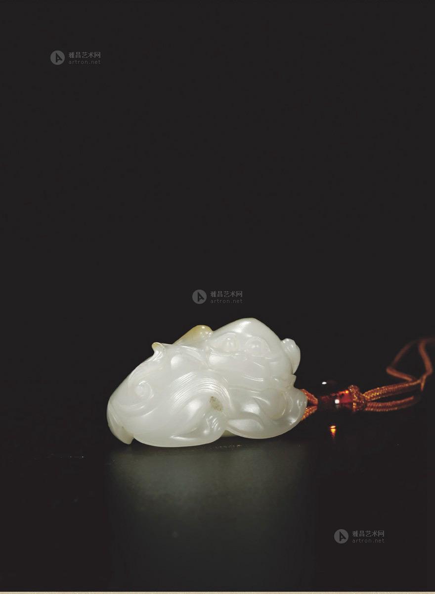 3370 吴金星 貔貅 白玉挂件