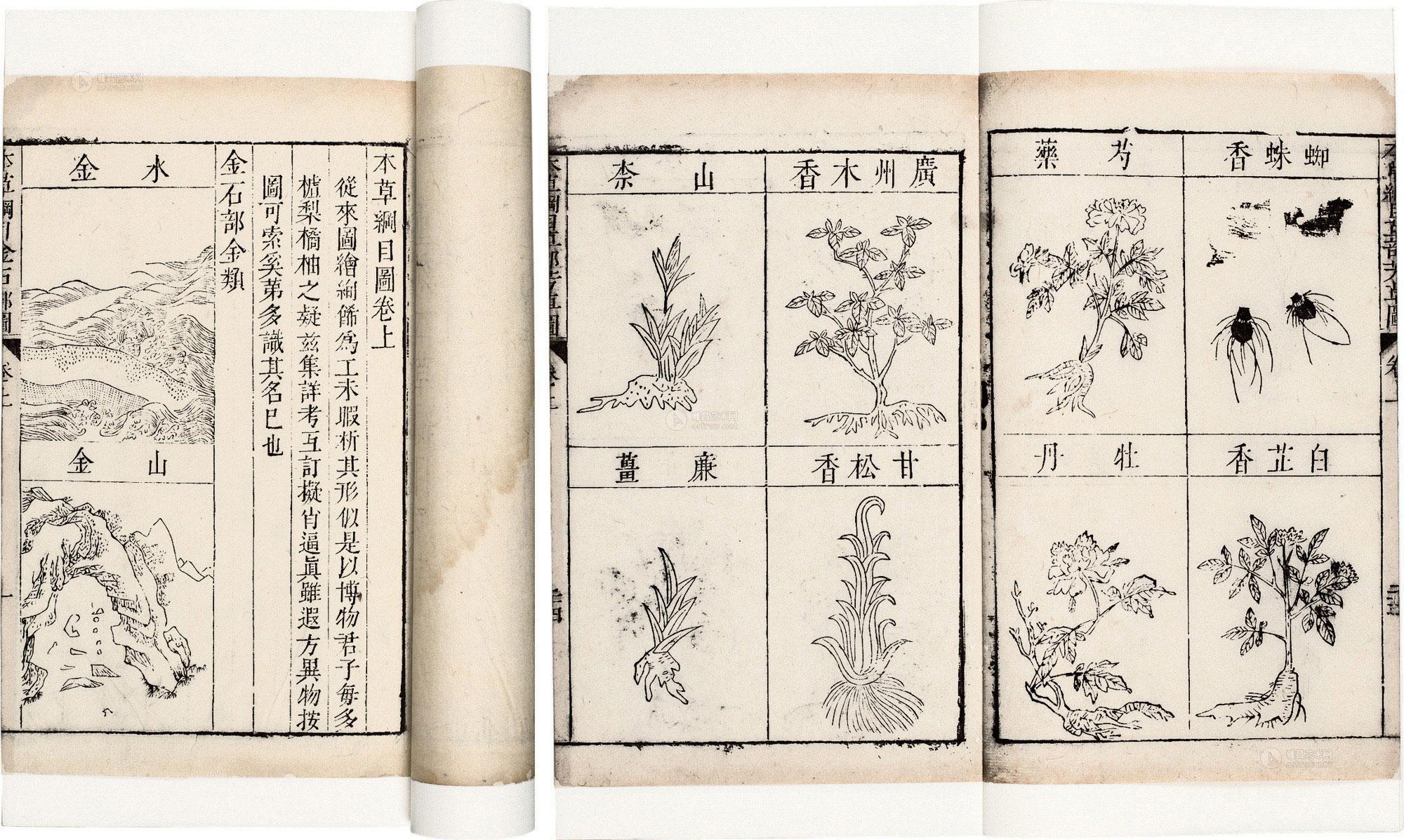 0920本草纲目图明李时珍三卷上中下卷
