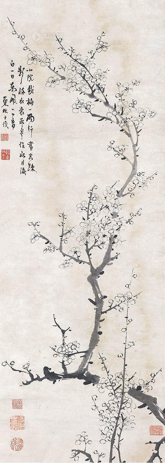 0748 梅花 立轴