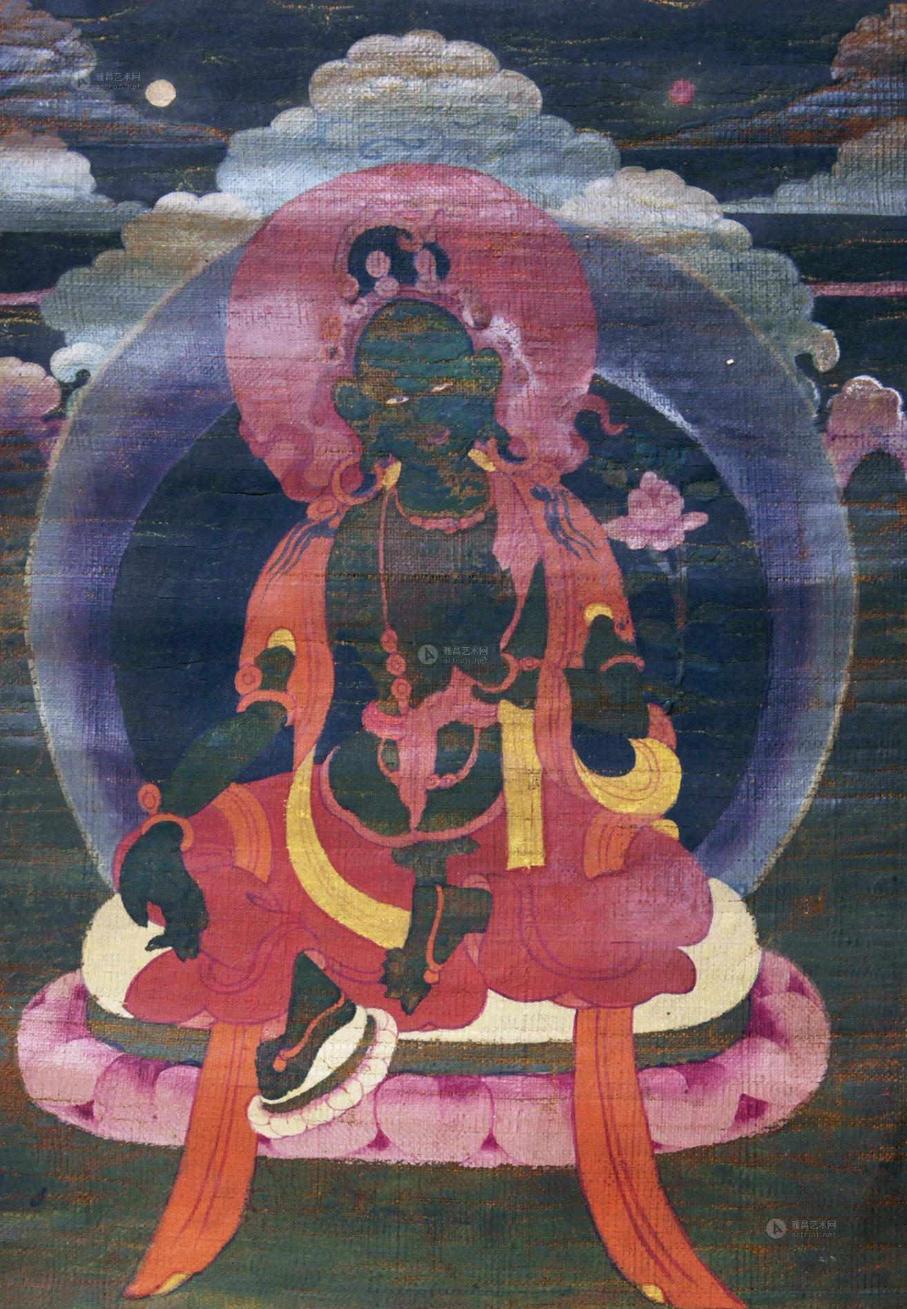 2506 唐卡绿度母