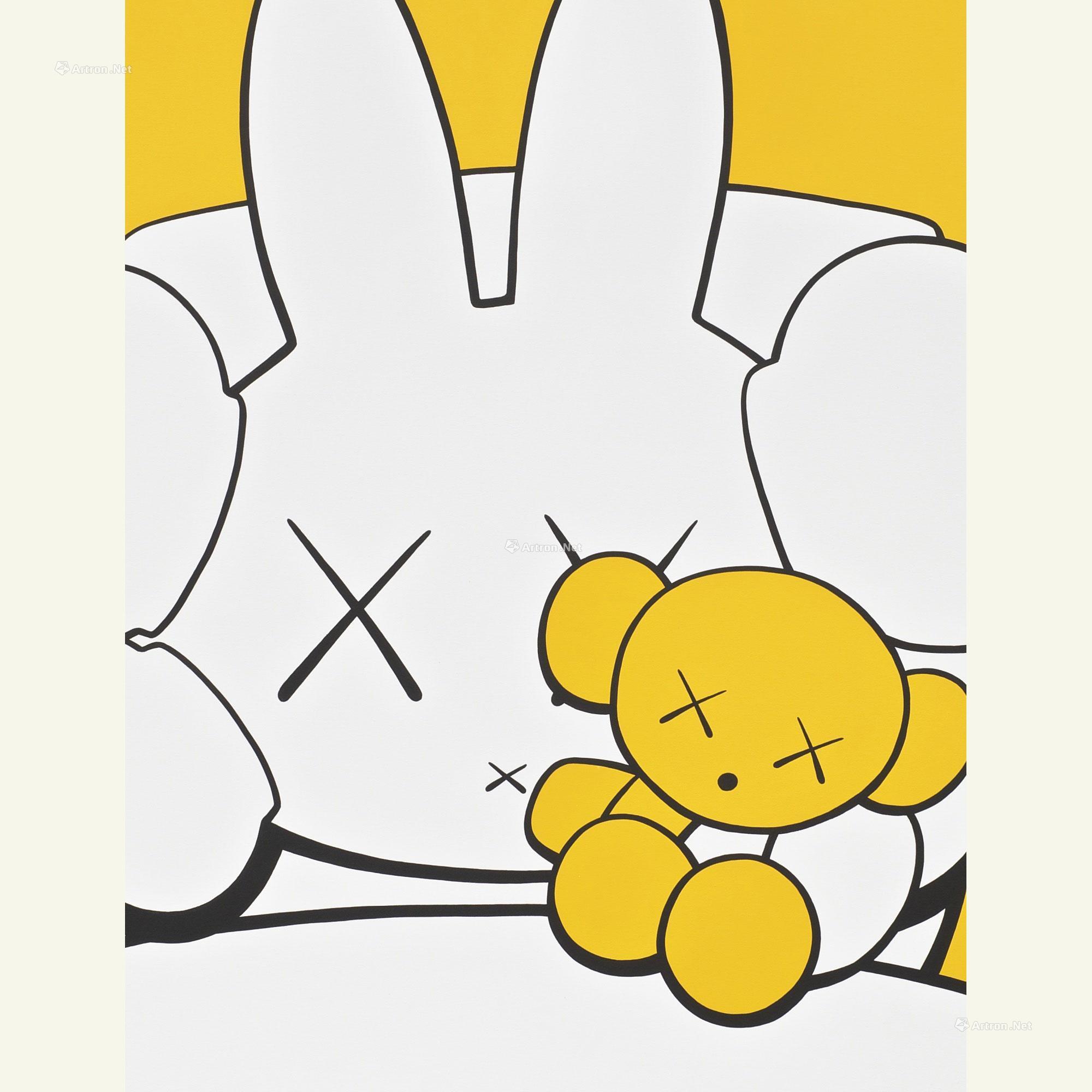 0007 kaws 无题(画布及玩偶) 亚克力画布及毛绒玩具