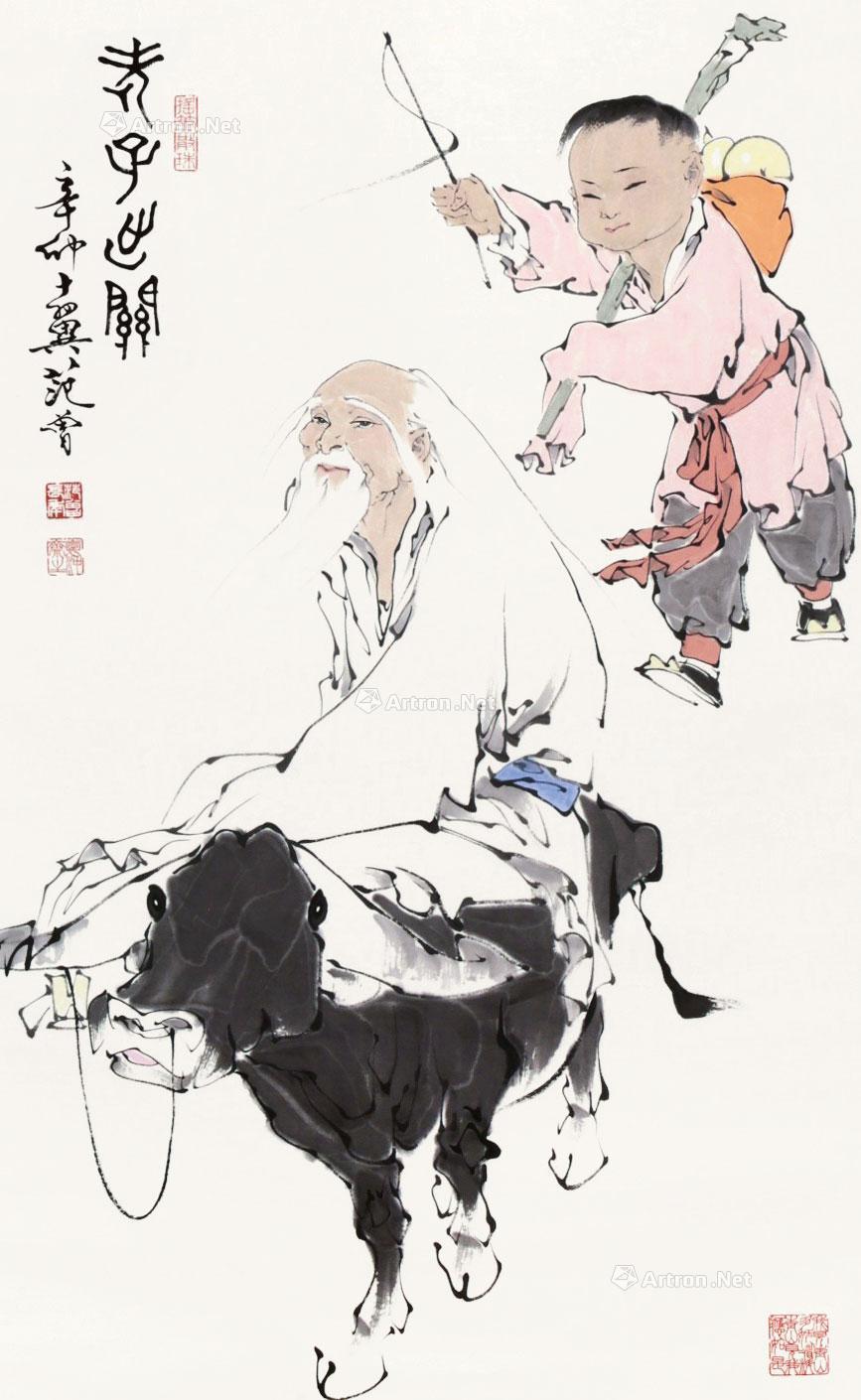 0518 老子出关 立轴