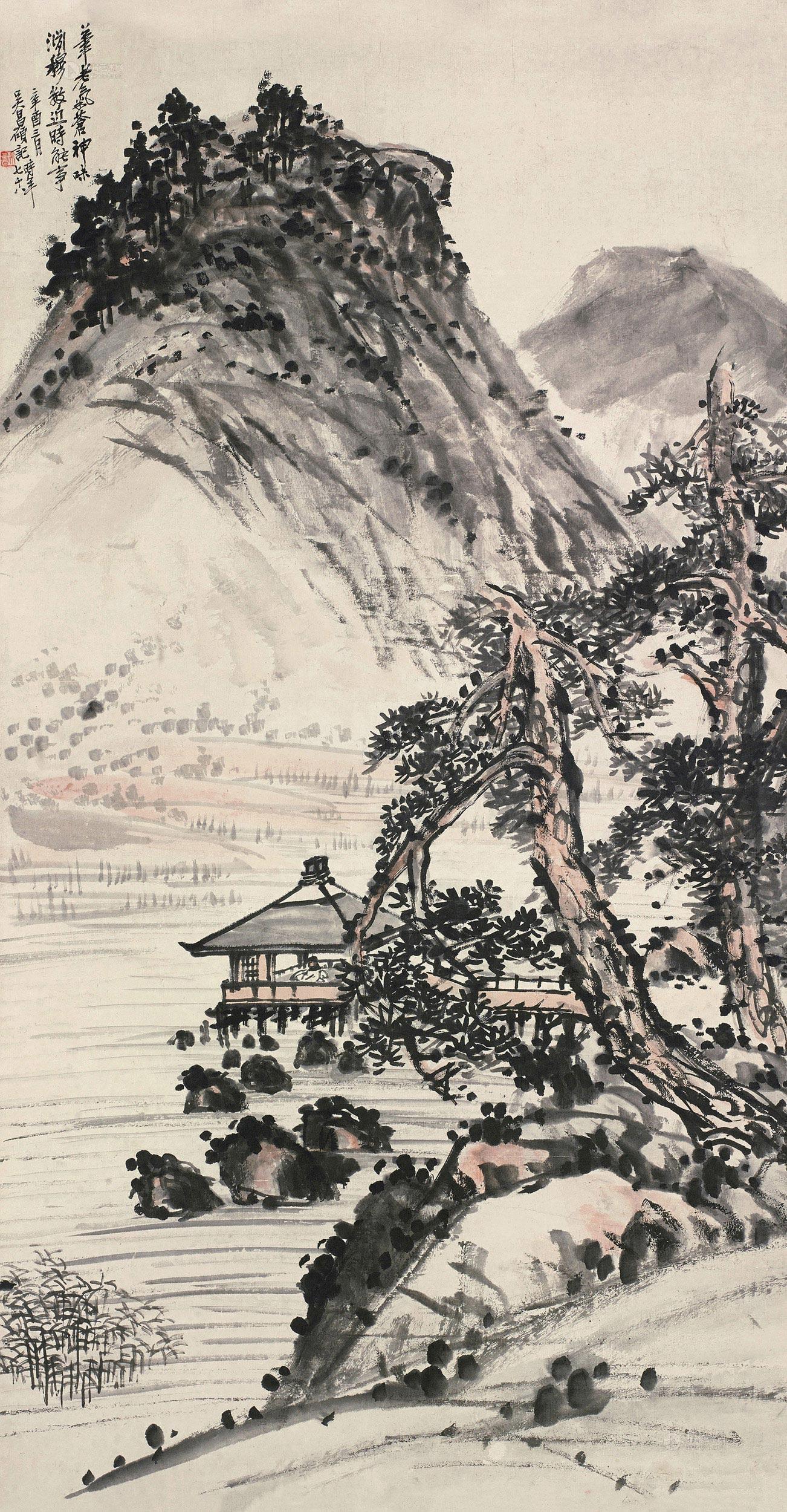 尺寸 140×74cm 作品分类 中国书画>绘画 创作年代  1921年作  估价