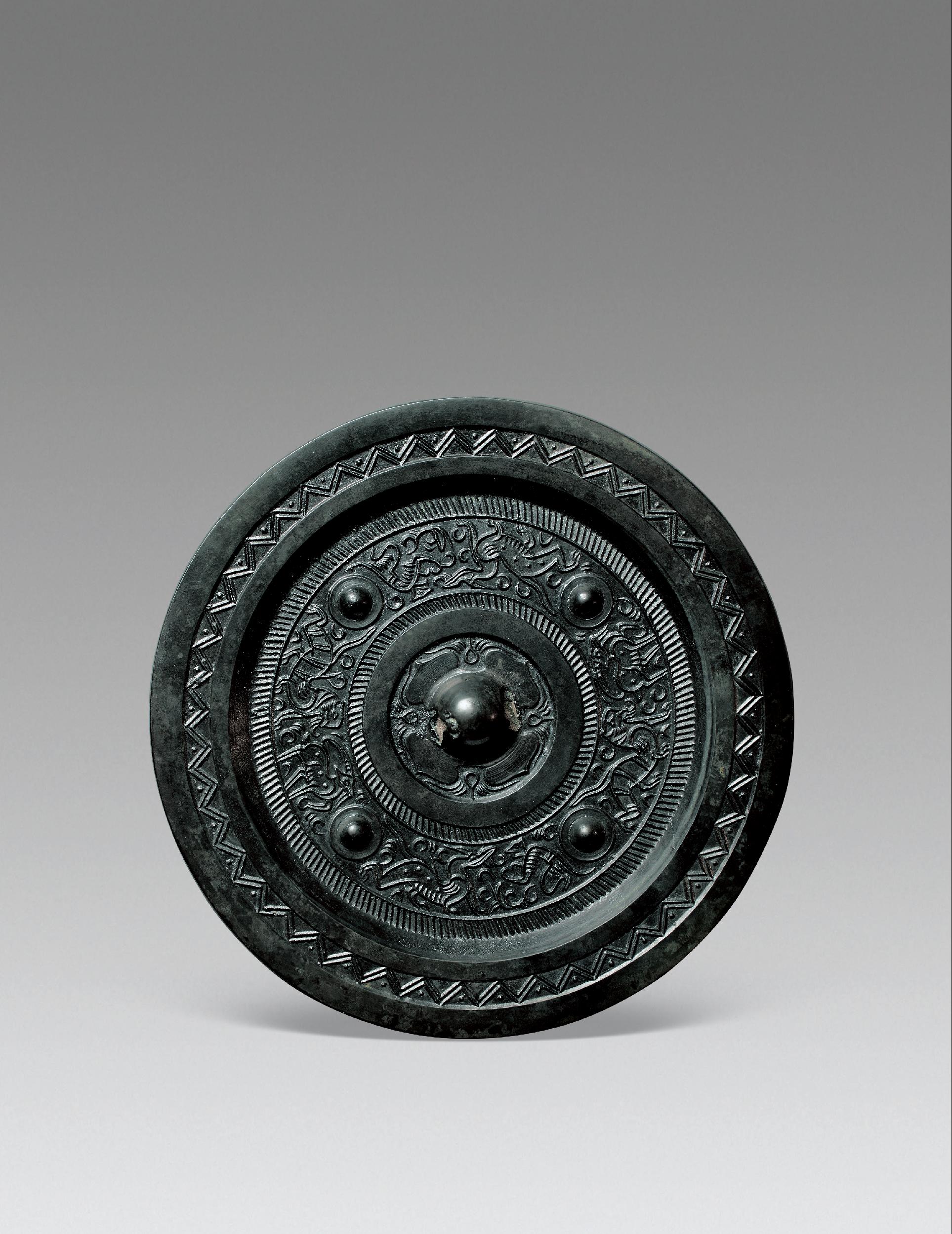 汉代铜镜神兽图片
