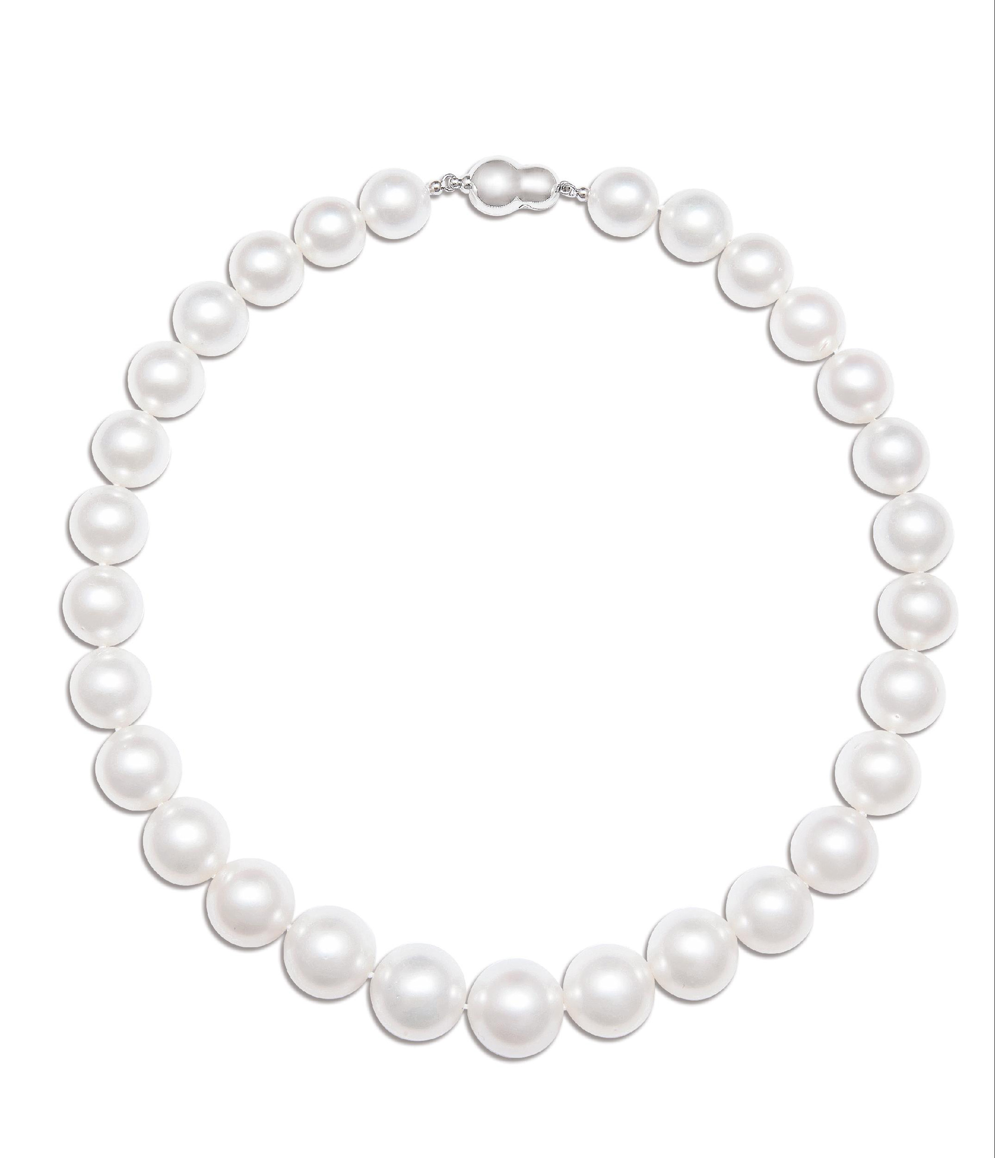 9518白色南洋珍珠项链69约13171mm