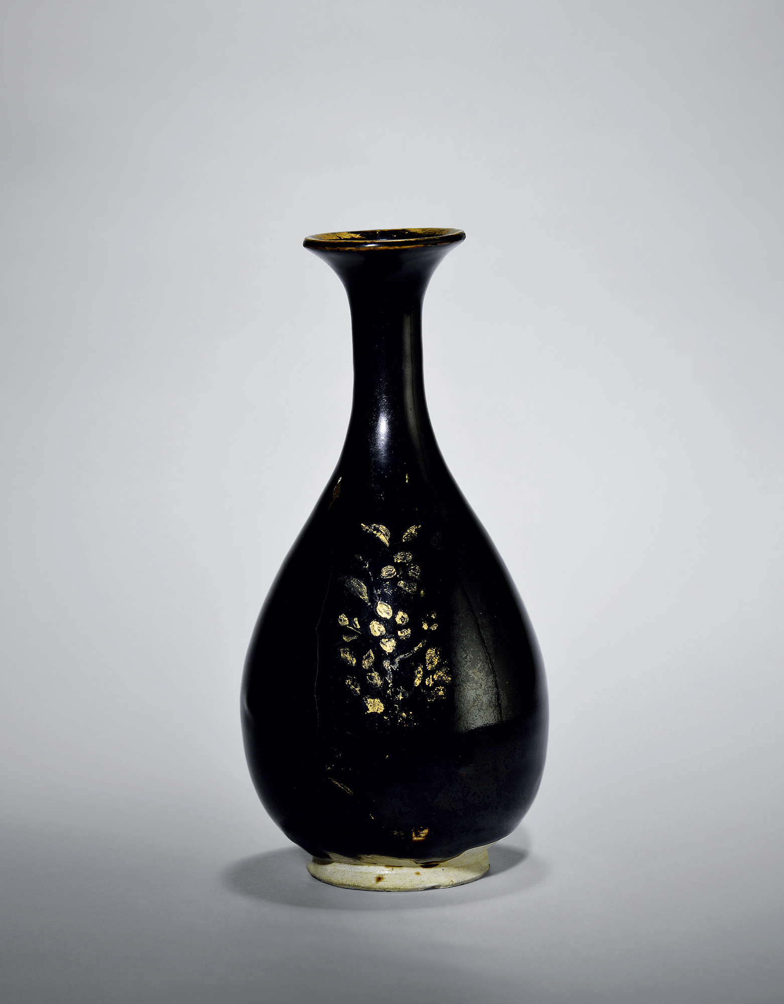 【宋 黑定描金玉壶春瓶】拍卖品_图片_价格_鉴赏_元代以前陶瓷_雅昌